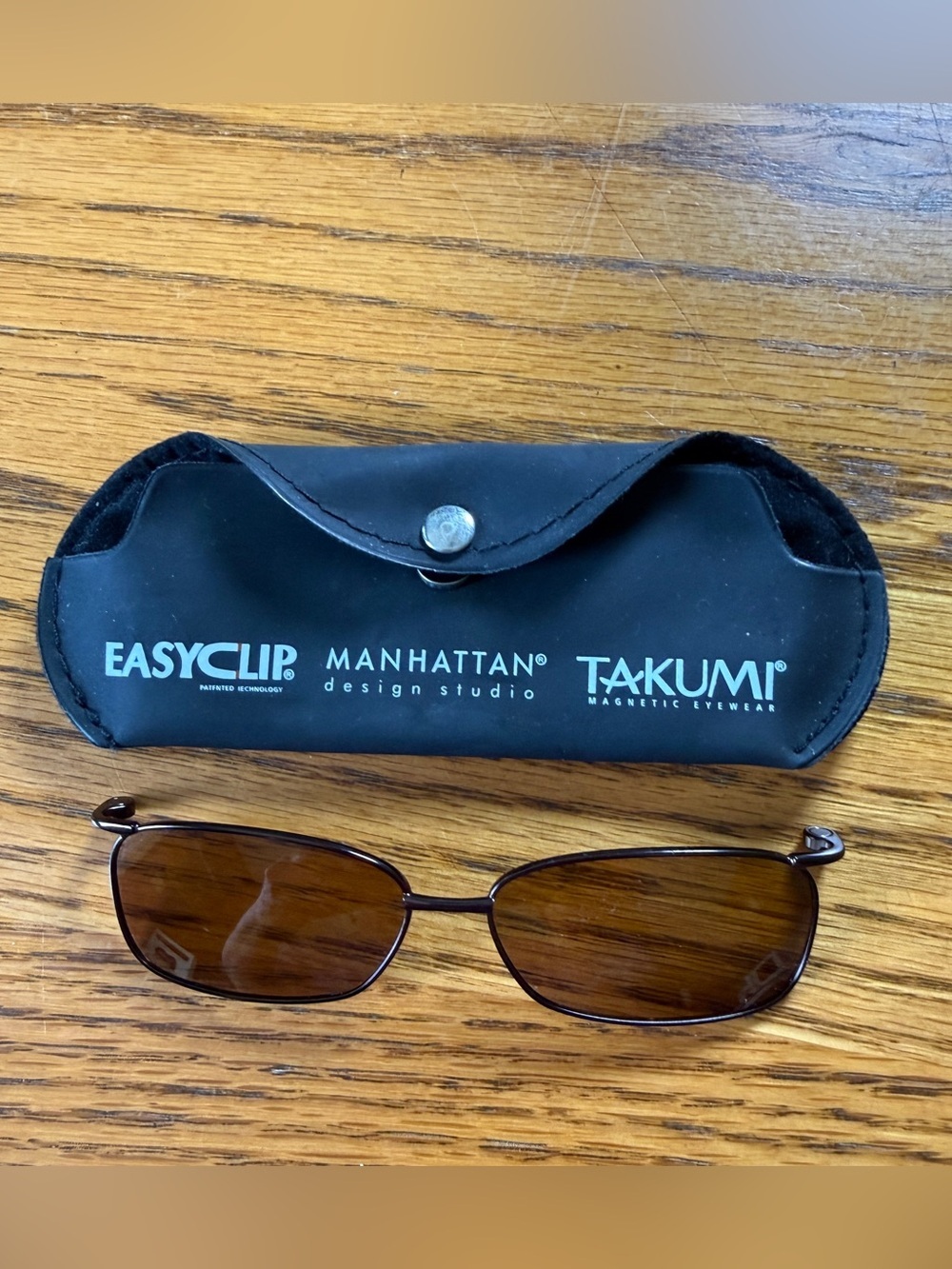 Takumi Easyclip Manhattan Design Studio Magnetic Sunglasses S3240 010 USED